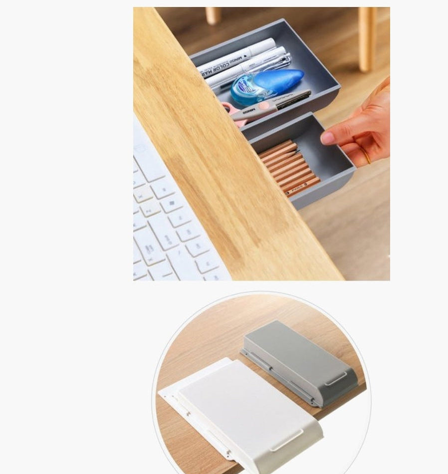 Hidden Desk Drawer — Sticks On in 30 Seconds, No Tools Needed