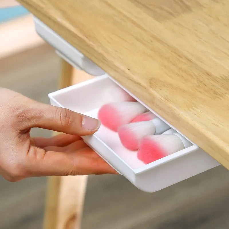 Hidden Desk Drawer Organizer — No Screws Needed