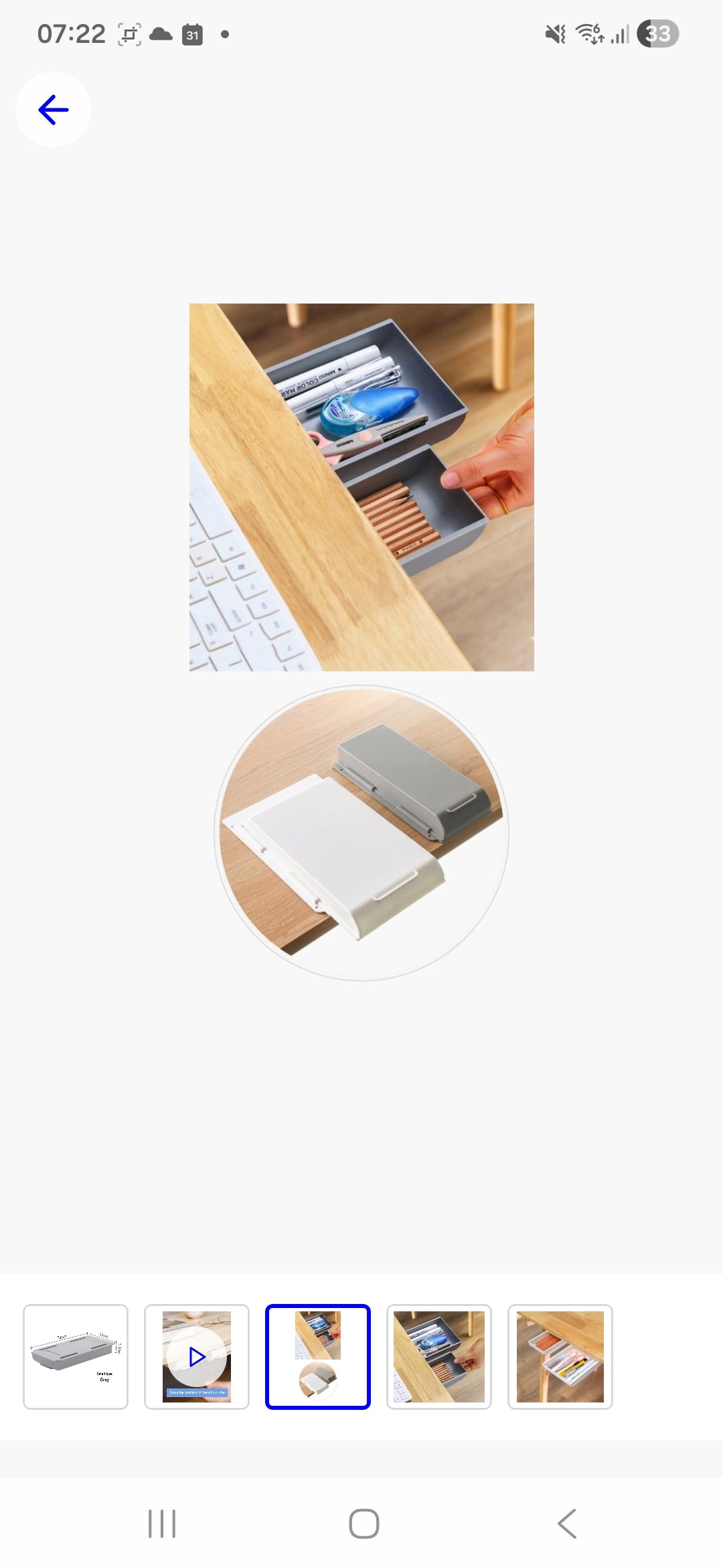 Hidden Desk Drawer — Sticks On in 30 Seconds, No Tools Needed