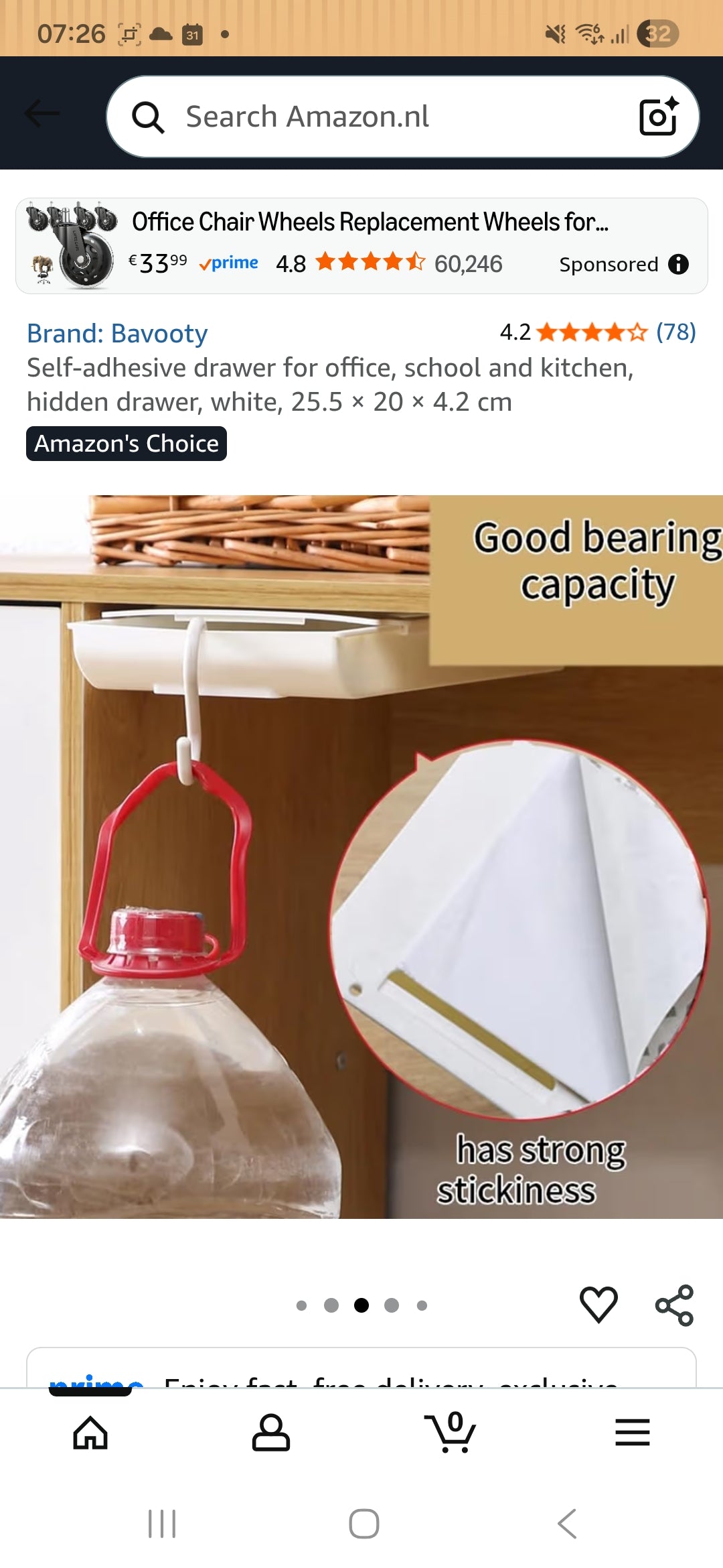 Hidden Desk Drawer — Sticks On in 30 Seconds, No Tools Needed