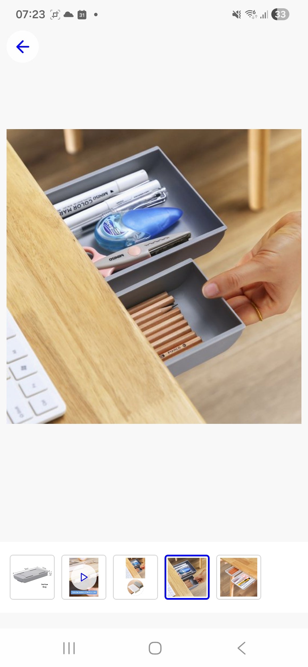 Hidden Desk Drawer — Sticks On in 30 Seconds, No Tools Needed